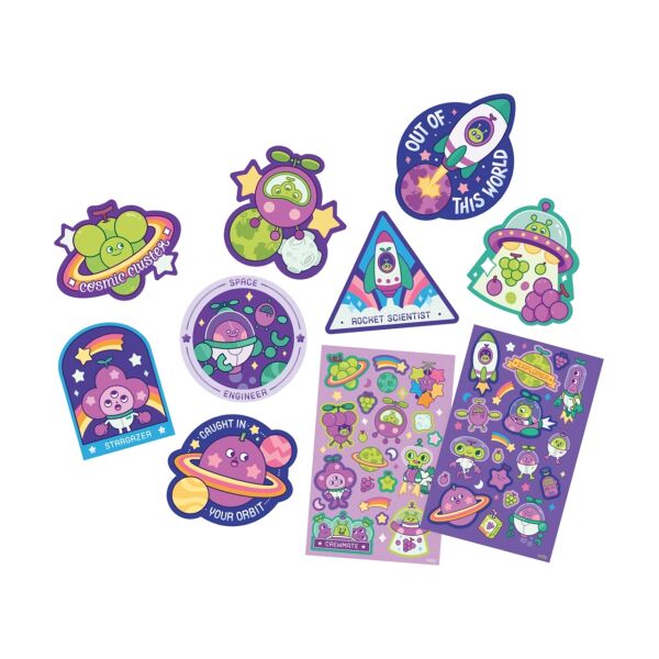 Ooly Kokulu Sticker Seti - Galaxy Grape