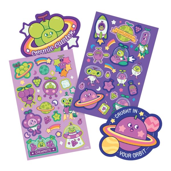 Ooly Kokulu Sticker Seti - Galaxy Grape