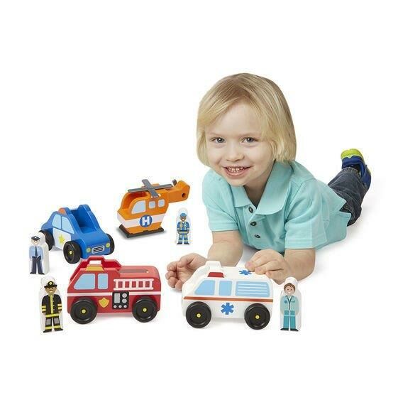 Melissa & Doug Ahşap Acil Yardım Araçları