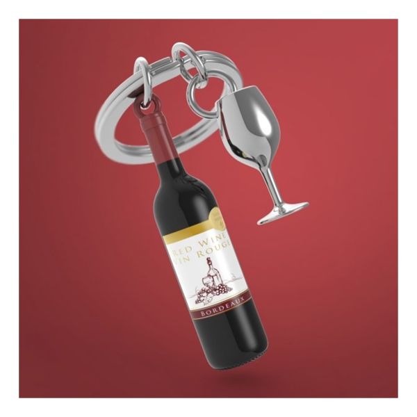 Metalmorphose Şarap & Kadeh Anahtarlık