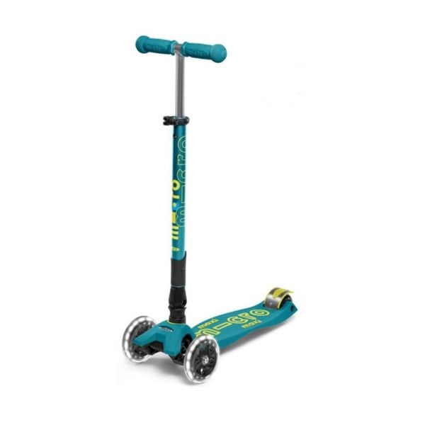 Maxi Micro Deluxe Led Foldable Scooter - Petrol