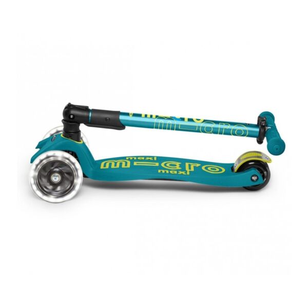 Maxi Micro Deluxe Led Foldable Scooter - Petrol