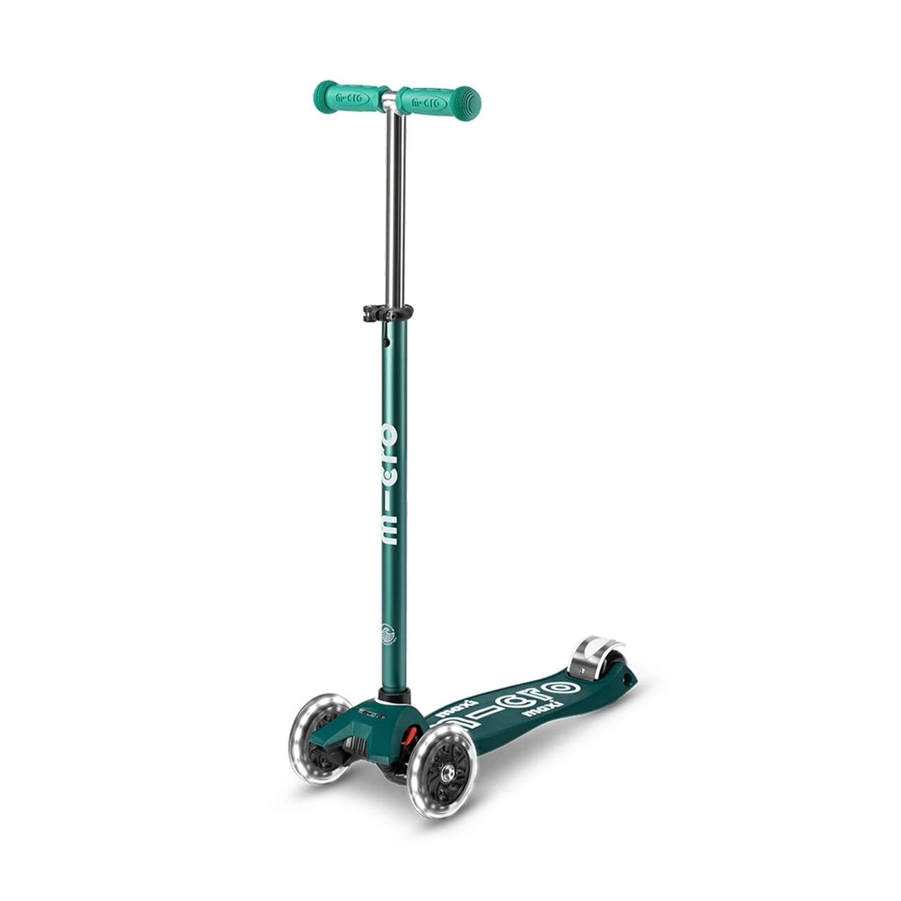 Maxi Micro Deluxe Eco Led Scooter - Green