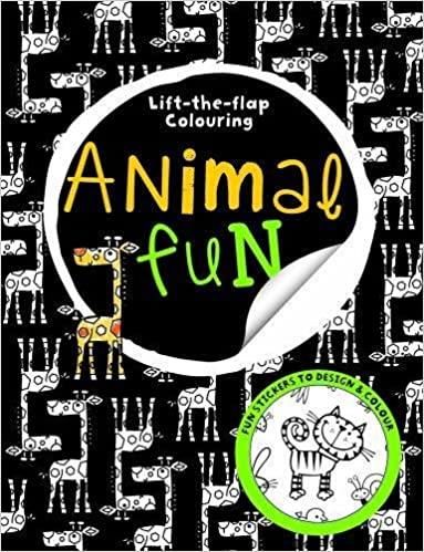 Animal Fun - Lift The Flap Colouring