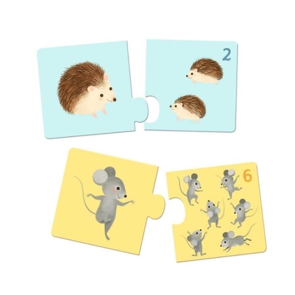 Djeco İkili Puzzle - Baby Animals