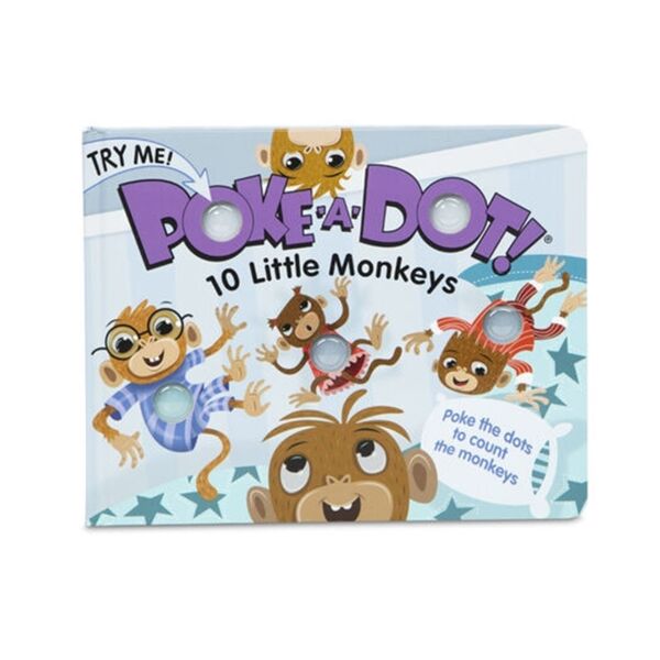 Poke-A-Dot İnteraktif Kitap - 10 Little Monkeys