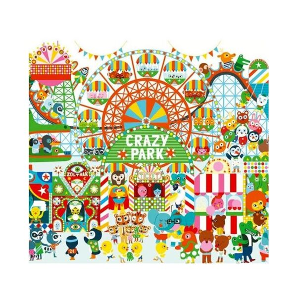 Djeco Puzzle 35 Parça - Crazy Park