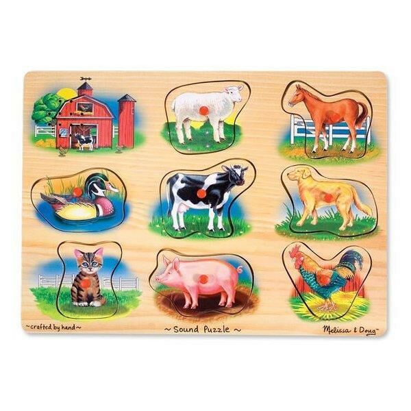 Melissa & Doug Sesli Yapboz - Çiftlik Hayvanları