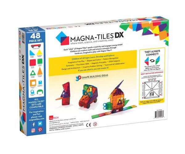 Magna Tiles Clear Color - 48 Parça