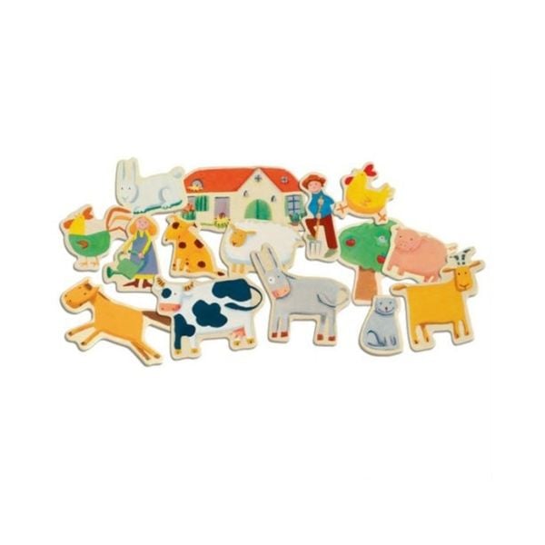 Djeco Mıknatıslı Oyunlar / Wooden Farm Magnets