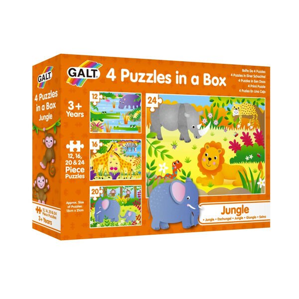 Galt 4 Puzzles in a Box Jungle