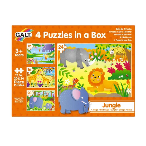 Galt 4 Puzzles in a Box Jungle