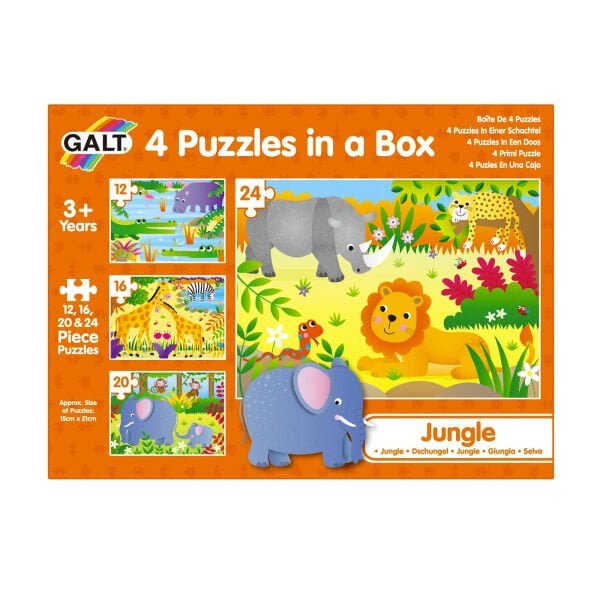 Galt 4 Puzzles in a Box Jungle