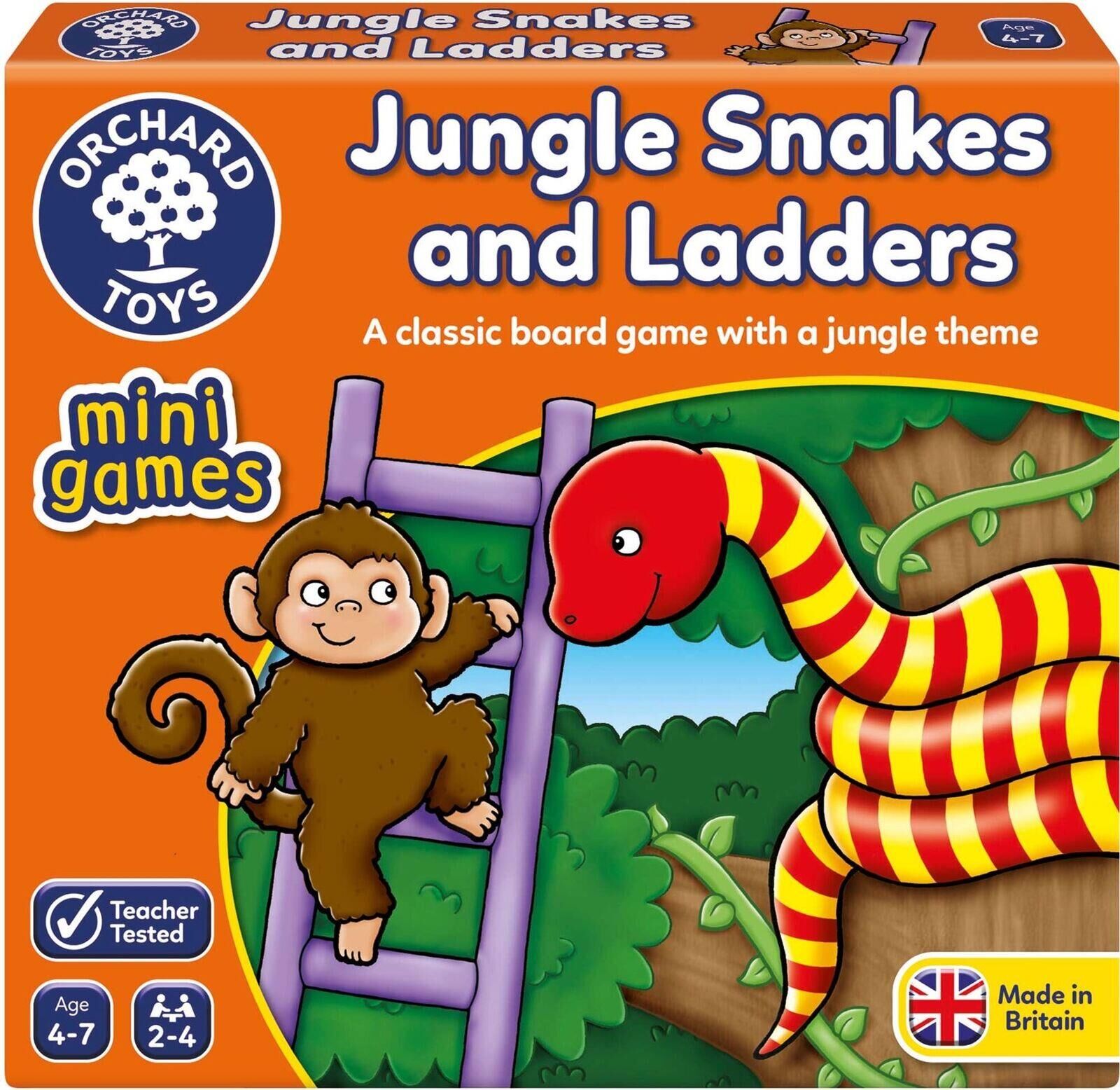 Jungle Snakes & Ladders 4 - 8 Yaş