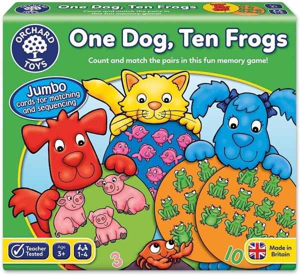 One Dog, Ten Frogs 3 Yaş+
