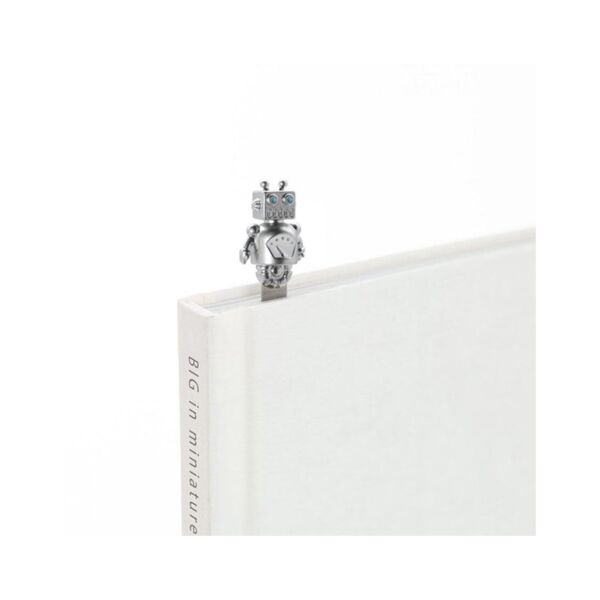 Robot Kitap Ayracı - Gümüş