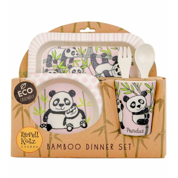 Bamboo Yemek Seti 5 Parça Panda