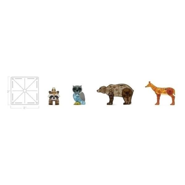 Magna Tiles Orman Hayvanları - 25 Parça