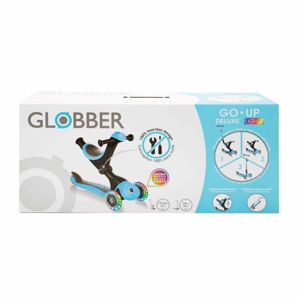 Globber Go Up Deluxe Işıklı Scooter - Mavi