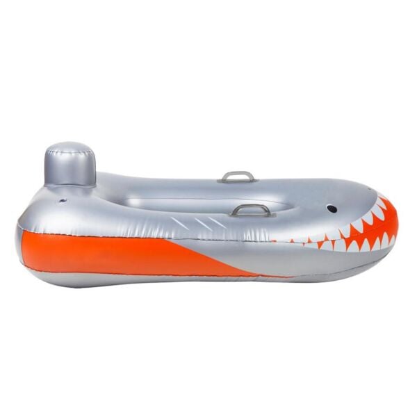 Sunny Life Speed Boat Float Shark Attack - Silver