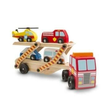 Melissa&Doug Ahşap Acil Yardım Araçları Taşıyıcı T