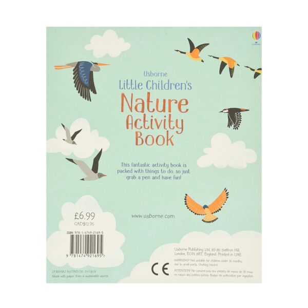 Little Childrens Activity Book Nature