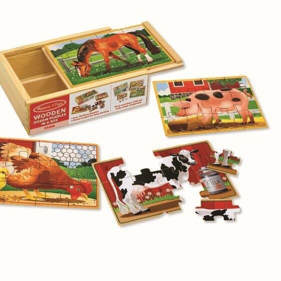 Melissa & Doug Ahşap 12x4 Yapboz Çiftlik Hayvanlar