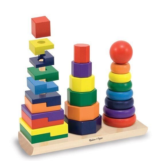 Melissa & Doug Ahşap Geometrik Kuleler