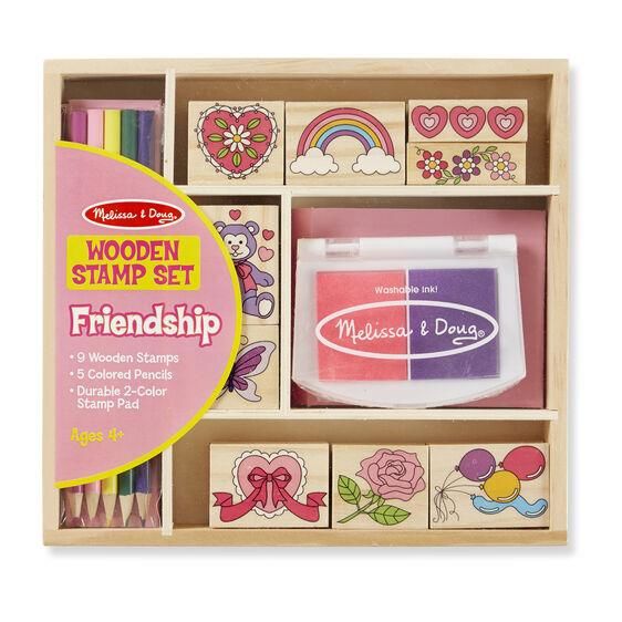 Melissa & Doug Ahşap Baskı Seti -Arkadaşlık