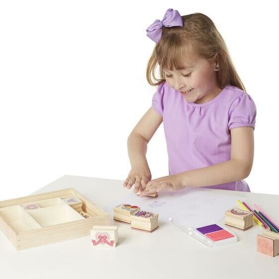 Melissa & Doug Ahşap Baskı Seti -Arkadaşlık