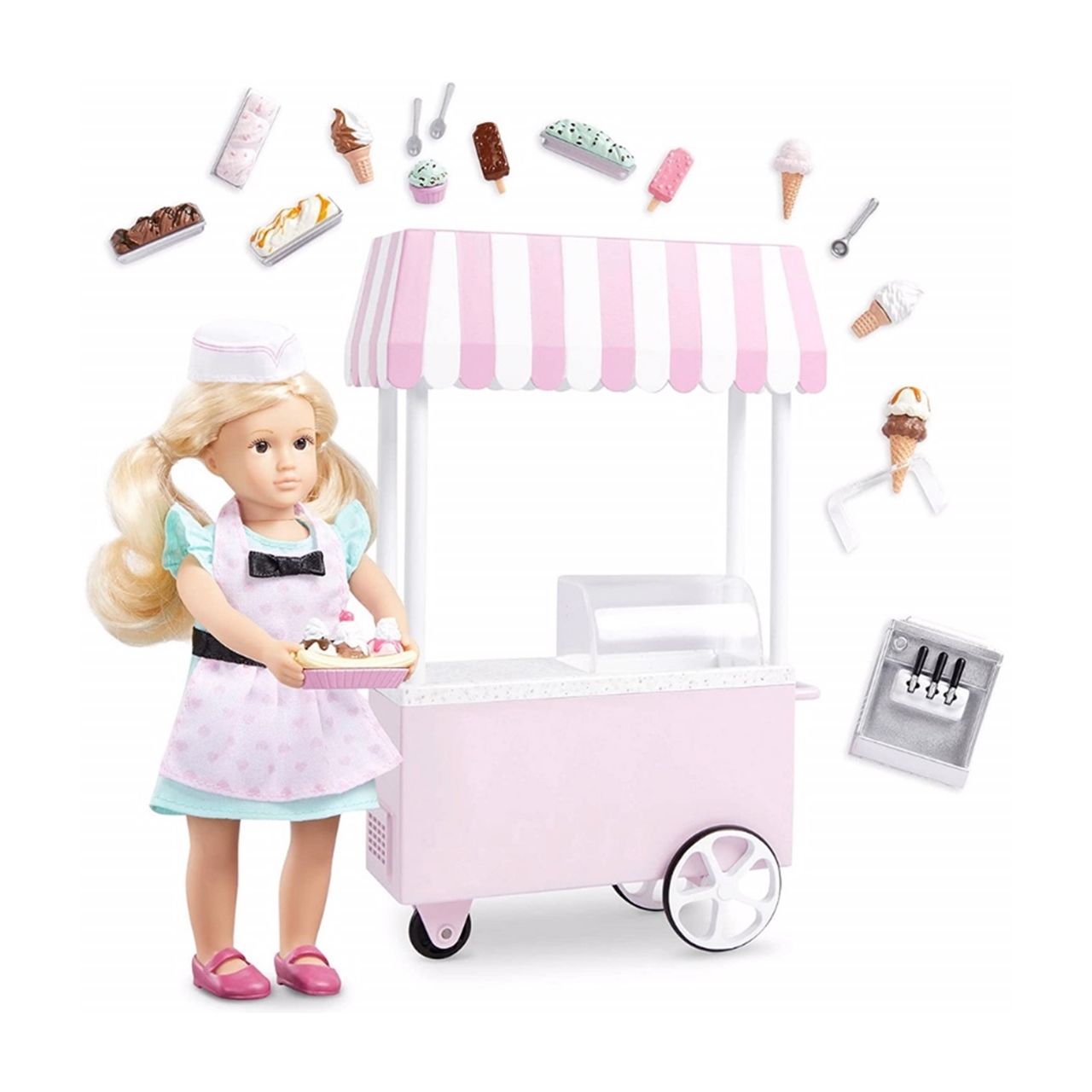 Lori Evelina Oyuncak Bebek ve Dondurma Satış Araba