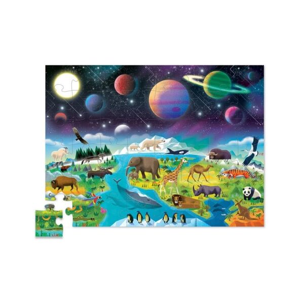 Crocodile Creek Puzzle 48 Parça - Dünya ve Uzay