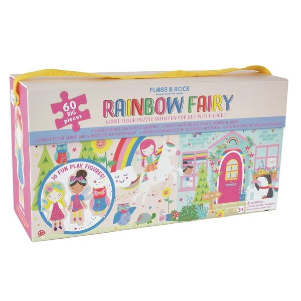 Floss Rock 60 Parça Pop Out Puzzle - Rainbow Fairy