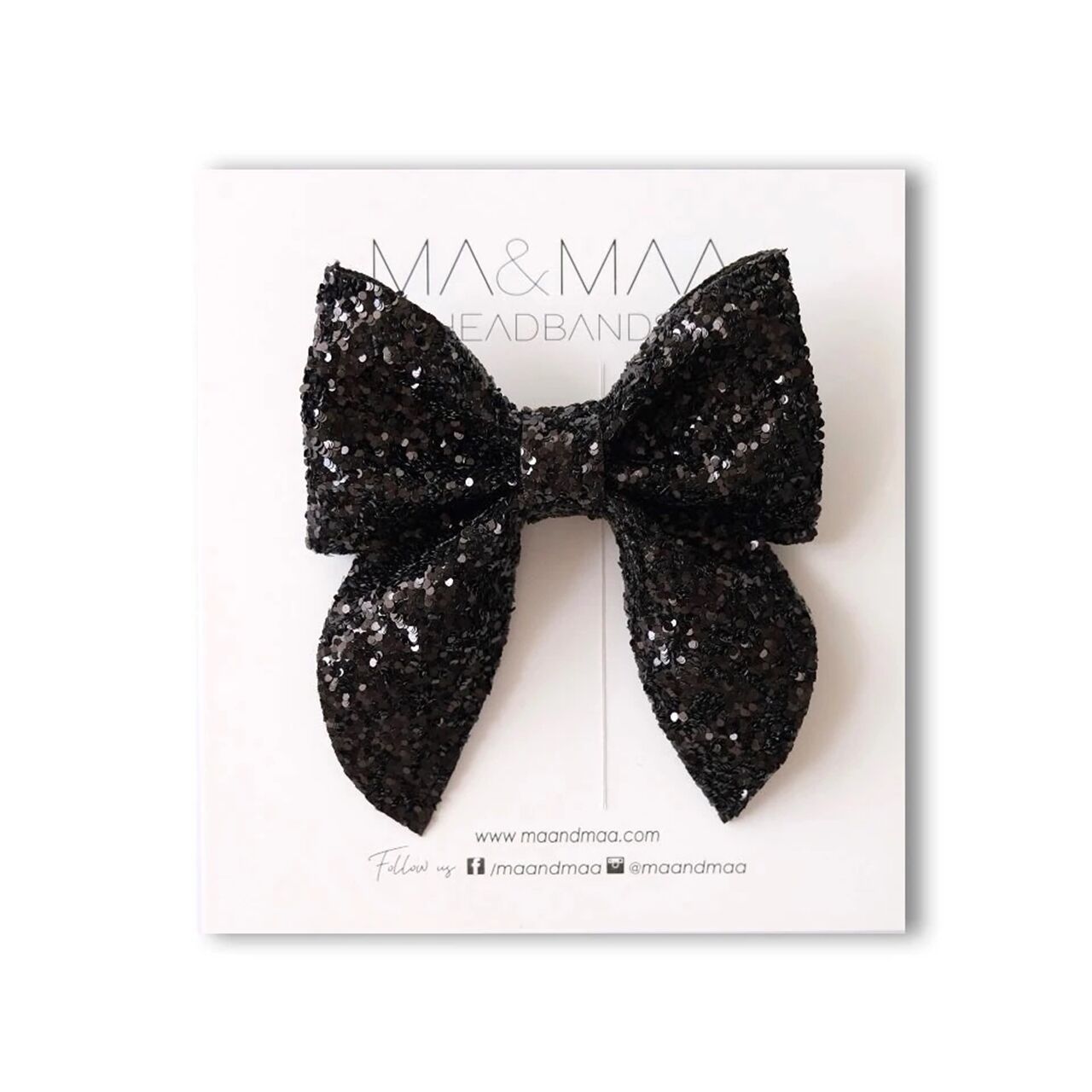 Ma&Maa Black Diamond - Glitter Bow