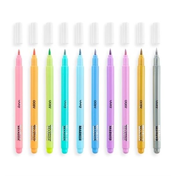 Ooly Color Lustre Fırça Uçlu 10lu Metalik Kalem