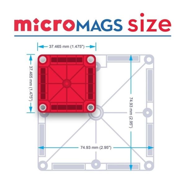 Magna Tiles Micromags 70 Parça