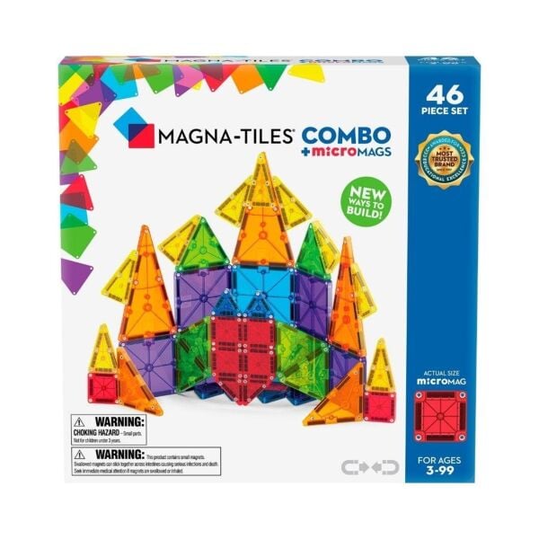 Magna Tiles Combo + Micromags 46 Parça