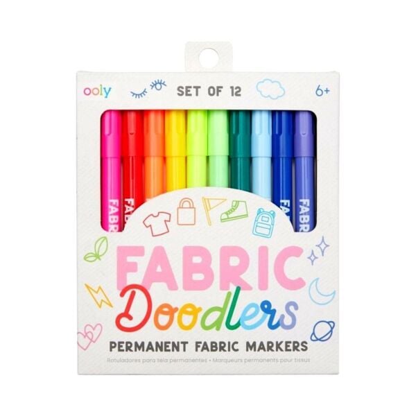 Ooly Fabric Doodler 12li Kumaş Boya Kalemi