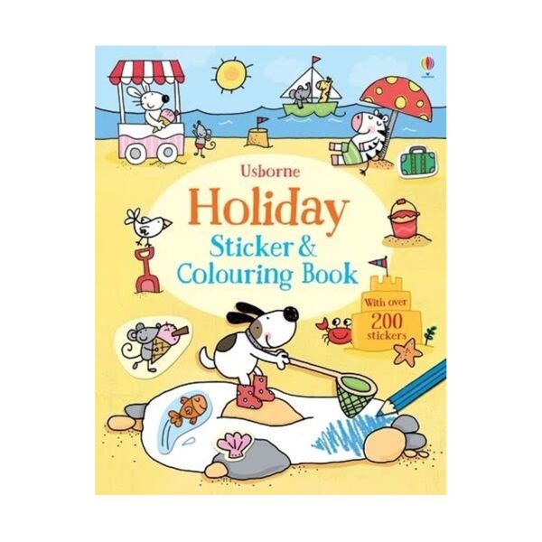 Holiday Sticker Colouring Book