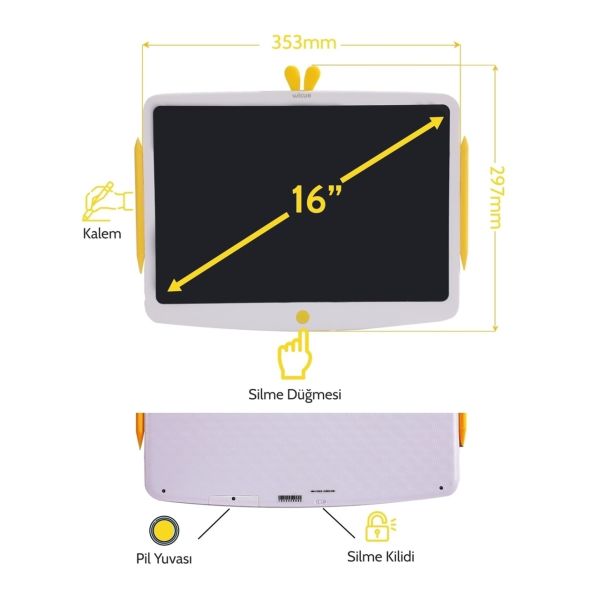 Xiaomi Wicue Little Chick - 16'' LCD Dijital Tablet