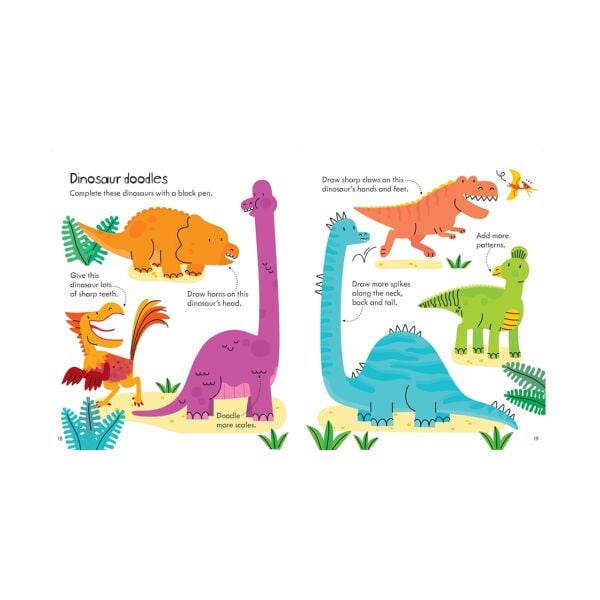 Little Childrens Dİnosaur Activity Book