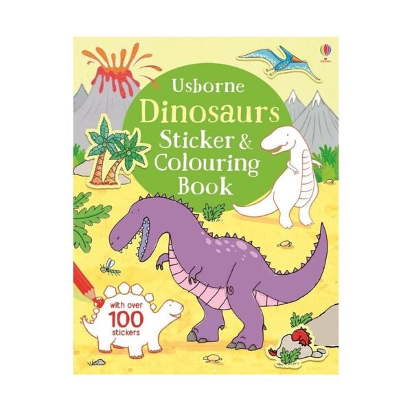 Dinosaurs Sticker&Colouring Book