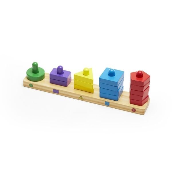 Melissa&Doug Renkli Şekil Dizme