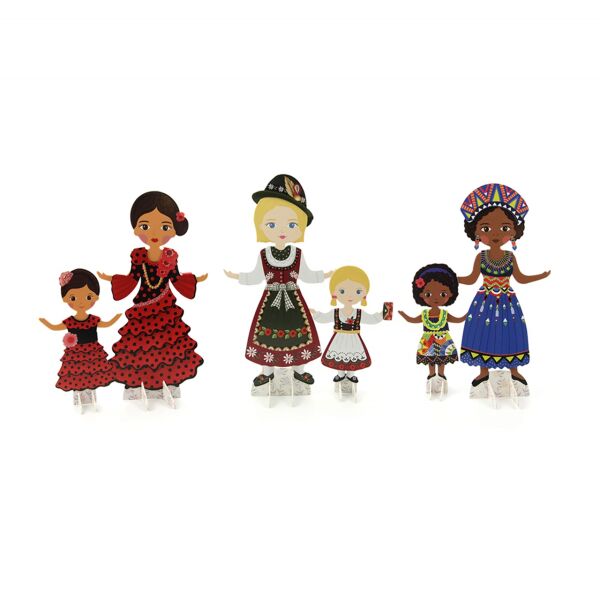 Mother & Daughter Dress Up Dolls - Costumes From A