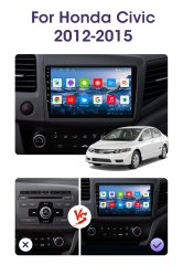 Honda Civic FB7 Android Multimedia Sistemi 2012-2015 9''