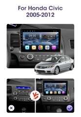 Honda Civic FD6 Android Multimedia Sistemi 2007-2011 10.1''