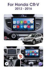 Honda CR-V Android Multimedia Sistemi 2012-2016 9''