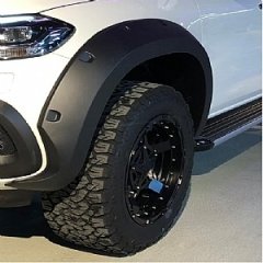 Mercedes X-Class Dodik Çamurluk Kaplama Tek Depo Civatasız