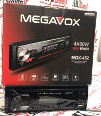 Megavox Mgvx-452 Bluetooth'lu Oto Teyp 2xUsb - Aux - 2x Rca