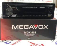 Megavox Mgvx-452 Bluetooth'lu Oto Teyp 2xUsb - Aux - 2x Rca